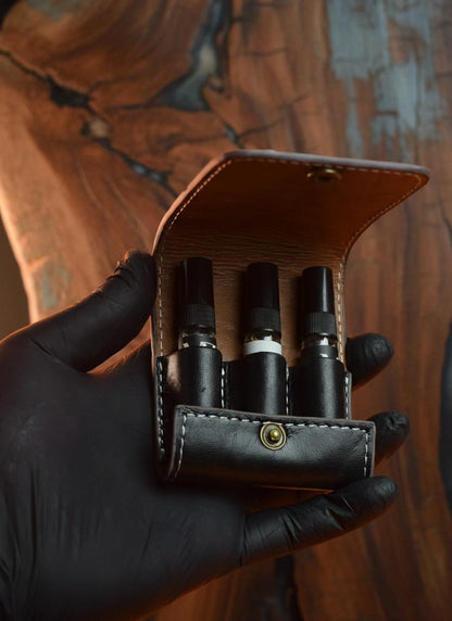 💫 Miraazz Perfume Tester Set (Pack of 3) with Premium Leather Pouch